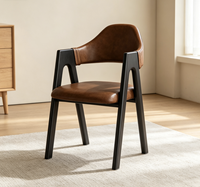 Chaise de loisirs moderne en bois écologique faite à la main avec dossier pour chambre, appartement, salle à manger, salon, mobilier de maison
