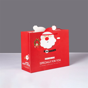 Venta al por mayor de bolsas de cartón Kraft recicladas con pajarita solapa hebilla embalaje de regalo de Navidad con laminación para velas - Product Image 4