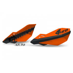 Paramani protettivi arancioni per KTM SX-F 450 2014-2025 in gomma plastica e acciaio - Product Image 2