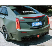 Pare-chocs arrière de style GT modifié pour Cadillac ATS 2014-2018 Kit de carrosserie Pare-chocs de pièces automobiles avec diffuseur