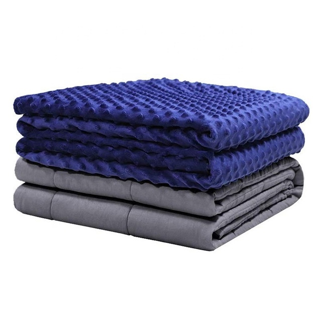 Oem High Quality Adult Bamboo Glass Beads Sensory Anxiety Heavy Weighted Blanket