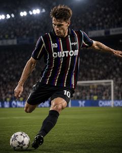 Maillot de football rétro personnalisé pour homme, coupe ample, épaules tombantes, style streetwear vintage, col polo, fabrication sur mesure par sublimation - Product Image 2