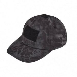 Gorra de béisbol de camuflaje de nailon con velcro, gorra táctica para exteriores, gorra para el sol para las cuatro estaciones, gorra plana de las Fuerzas Especiales Python, común - Product Image 1