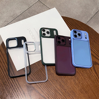 Coque de protection hybride transparente en PC rigide avec anneau métallique de luxe pour appareil photo pour iPhone 18 Pro Max, 18 Pro, 17 Pro