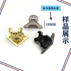 Zinc Alloy Furniture <b>Corner</b> <b>Protector</b> M-015 Traditional Style Durable Hardware for Wooden Box Legs - Product Image 2