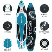 Planche de Stand Up Paddle Gonflable OEM ODM Écologique à 3 Ailerons pour Eaux Offshore – Vente Directe Usine, Motif Personnalisé