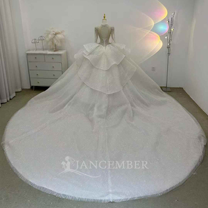 Vestido de Novia con Hermosos Adornos, Estilo Princesa, Talla Grande, Vestido De Noiva Lsjj68 - Product Image 6