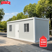 Unité préfabriquée modulaire Nha Container de 20 pieds, assemblage rapide, pour logement de travailleurs, maisonnette, maison conteneur détachable, directement de l'usine