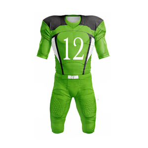 Uniforme de Fútbol Americano Personalizado de Fábrica, Precio Bajo, MOQ Bajo, Unisex, Corto, Transpirable, Ecológico, Personalizado para Equipos - Product Image 2