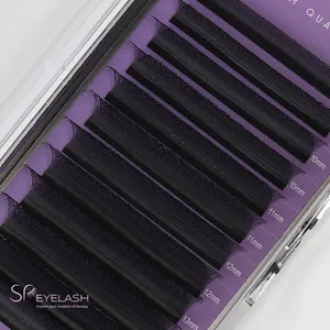 SP EYELASH Individual Faux Mink Lash Extensions Russian Classic Matte Soft C D M L Curl Mix Hand Made Cashmere Lash Extension