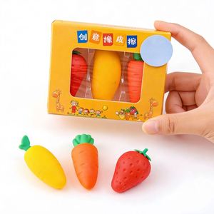 Gommes créatives mignonnes très vendues en gros, papeterie Kawaii en forme de fruits pour enfants, idéales pour l'école et l'apprentissage - Product Image 4