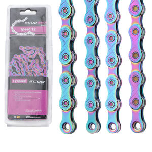 <span class=keywords><strong>Cadena</strong></span> de Bicicleta de Montaña BUCKLOS OEM/ODM, 9/10/11/12 Velocidades, Ultraligera, Chapada en Oro, Accesorios de Bicicleta Coloridos - Product Image 1