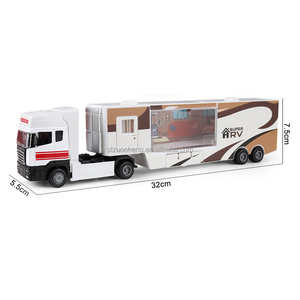 Touring house moulé sous pression modèle métal coulissant alliage <span class=keywords><strong>caravane</strong></span> véhicule porte ouverte modèle <span class=keywords><strong>jouet</strong></span> camion - Product Image 1
