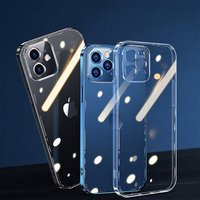 Coque arrière antichoc transparente en TPU anti-jaunissement pour iPhone 17 Pro, 16 Plus, 15 Pro Max, 14, 13, 12, 11 – Vente en gros
