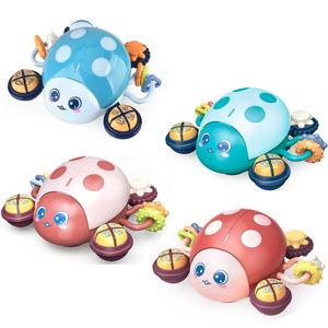 Jouet multifonctionnel pour bébé, coccinelle électrique, jouet d'éveil, évitement des obstacles, insecte de dessin animé avec lumières et musique - Product Image 1