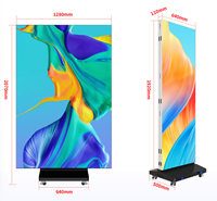 Pantalla LED Plegable HXT P4, Portátil, Personalizable, a Todo Color, para Publicidad en Centros Comerciales y Salas de Conferencias