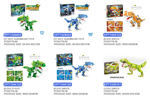 Jouets de construction de dinosaures EPT, ensemble de jouets éducatifs, briques de construction DIY, briques pour enfants - Product Image 3