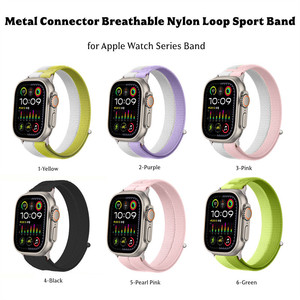 Cinturino Traspirante Regolabile in Morbido Tessuto di Nylon per <span class=keywords><strong>Apple</strong></span> <span class=keywords><strong>Watch</strong></span>, per IWatch, per Donne e Uomini - Product Image 6