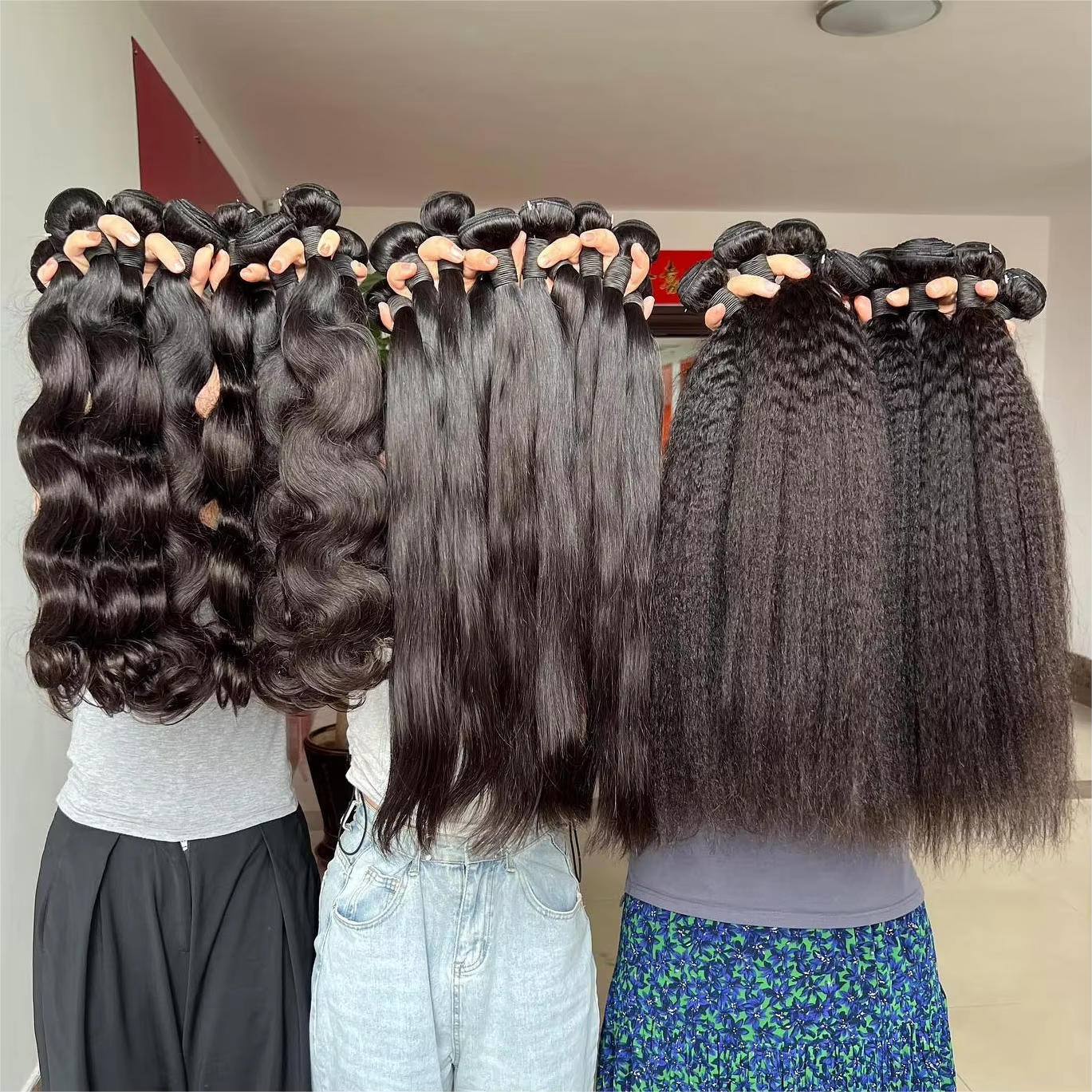 Extensions de cheveux et paquets