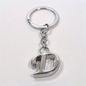 26 Letters <b>Blanks</b> Keychains Metal <b>Key</b> Chain - Product Image 1