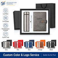 Nuevo Set de Regalo Corporativo con Termo de Acero Inoxidable, Bolígrafo Metálico y Cuaderno, con Logotipo Personalizado para Promociones Empresariales