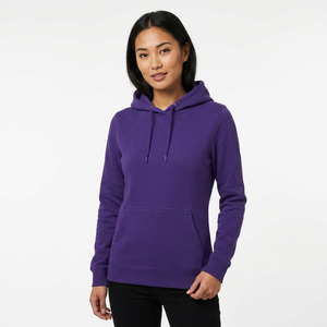 Sudadera con capucha de algodón 100% para mujer a la moda, sudadera con logotipo personalizado de manga larga de talla grande, otoño ecológico de alta calidad - Product Image 1