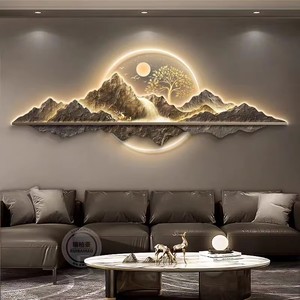 Stampa Digitale <span class=keywords><strong>di</strong></span> Paesaggi <span class=keywords><strong>Moderni</strong></span> su <span class=keywords><strong>Vetro</strong></span> Acrilico Senza Cornice con Base in Legno, Arte Murale Originale <span class=keywords><strong>di</strong></span> Lusso - Product Image 1