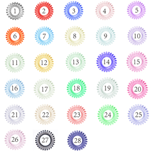 Biểu Tượng Tùy Chỉnh 4Pcs Gói TPU Nhựa Dây Điện Thoại Sprial Đen Brown Yoga Thể Thao Đàn Hồi Tóc Ban Nhạc Quan hệ - Product Image 6