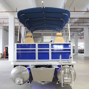Factory Direct 26ft 12 Person Aluminum Floor Sport Pontoon Boats for Sale - Product Image 2