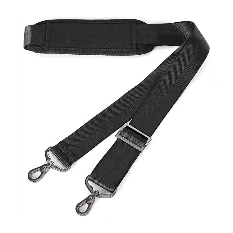 Custom Adjustable Non-Slip Comfort Fit Padded with Metal Swivel Hooks for Bag Shoulder Strap