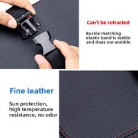 Support de mouchoirs en cuir pour accoudoir de voiture, style sangle extractible, accessoires de suspension pour dossier de siège, pour femmes