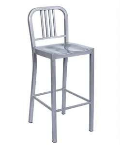 Marinha Americana Cadeira De Jantar De Tubo Quadrado De Metal Cadeira De Jantar Café Bar Stool