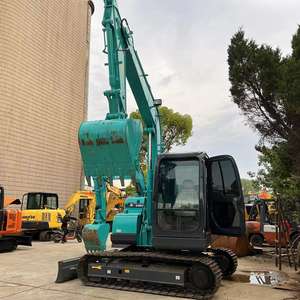 Excavatrice sur chenilles Kobelco SK75 pour travaux de terrassement, d'aménagement paysager et d'utilité publique, excavatrice hydraulique compacte - Product Image 2