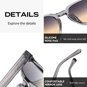 Lunettes de soleil polarisées UV400 pour femmes, monture TR90 de créateur, lunettes rétro pour hommes, lunettes vintage 2026, film coloré Sunray, tendance - Product Image 3