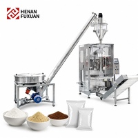 Machine d'emballage automatique industrielle pour poudres avec alimentateur à vis sans fin, ligne de conditionnement de farine, de curry et de poudre à lessiver de qualité alimentaire en sachets