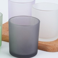 Bocaux à bougies d'aromathérapie, contenants pour bougies, coupelles diffuseurs de parfum, supports en verre multicolores minimalistes, logo personnalisé, MOQ