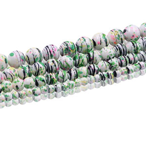 Perles Scéniques Effet <span class=keywords><strong>Aquarelle</strong></span> 8/10mm Inspirées <span class=keywords><strong>de</strong></span> l'Art Paysager Chinois pour Bijoux Uniques - Stock d'Usine en Gros - Product Image 5