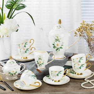 Elegante Juego de Tazas y Platos de Porcelana Fina Estilo Británico, Vajilla de Lujo para Bodas, Hogar y Restaurantes, Venta al por Mayor con Caja de Regalo - Product Image 1