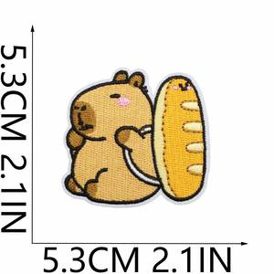 Nouvel arrivage : Patch brodé thermocollant mignon Capybara pour la décoration de T-shirts, sweats à capuche et chapeaux - Product Image 2
