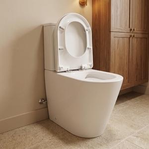 <span class=keywords><strong>WC</strong></span> MWD WaterMark Easy Height, compatible Ambulant, à poser contre le mur, avec cuvette surélevée 460 mm et siège à fermeture douce - Product Image 3