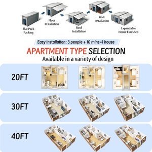 Maison conteneur extensible à 2 étages pour l'Amérique du Sud, 3 chambres, isolée thermiquement, préfabriquée, modulaire, avec toit plat en panneaux sandwich - Product Image 3