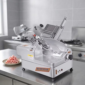 Affettatrice PF Efficiente a Spessore Regolabile per Ristoranti e Macellerie, per Prosciutto, Formaggio, <span class=keywords><strong>Pancetta</strong></span>, Salsicce e Carne Congelata - Product Image 1