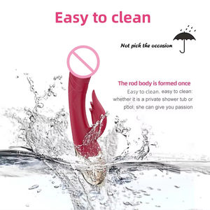 Vibromasseur lapin réaliste <span class=keywords><strong>gode</strong></span> jouets sexuels pour femmes 10 Vibrations G Spot vibrateurs clitoridiens stimulateur <span class=keywords><strong>Sextoy</strong></span> pour adultes marchandises 18 + - Product Image 5