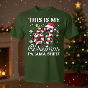 Questa è la mia maglietta natalizia per il 67° Natale, t-shirt con meme, abbigliamento per le vacanze - Product Image 2