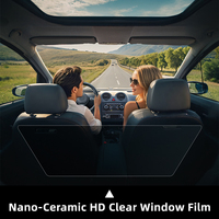 Film de Vitre Automobile Nano Céramique Nitrure de Titane par Pulvérisation Magnétron, 95% IRR, 99% UVR, 2mil, Haute Définition