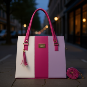 กระเป๋าถือลำลองสำหรับผู้หญิง Fana Irem พร้อมดีไซน์แบบมีแผง ปักลายเพชร ซับในหนังแท้ สายสะพายถอดออกได้ - Product Image 2