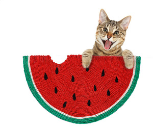Tapis à gratter pour chat, Design de Melon d'eau, artisanal, naturel, en Sisal - Product Image 6