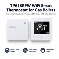 Termostato Inteligente para Radiador Tuya WiFi RF868 con Receptor Inalámbrico o con Cable para Sistema de Calefacción de Caldera de Gas