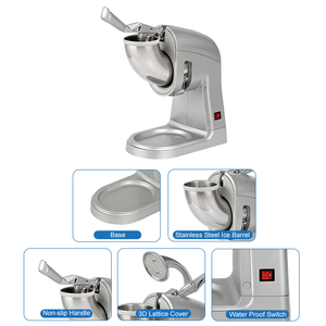 เครื่องบดน้ำแข็งไฟฟ้าอัตโนมัติสำหรับงานหนักเชิงพาณิชย์ เครื่องบดน้ำแข็งระดับมืออาชีพสำหรับธุรกิจ - Product Image 5