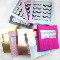 Cils de vison de marque propre emballage de cils de vison de marque privée livre de cils de vison 10 paires d'emballage de livre de cils